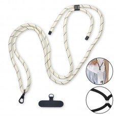 Cordão de Pescoço para celular com regulagem 90cm - Branco